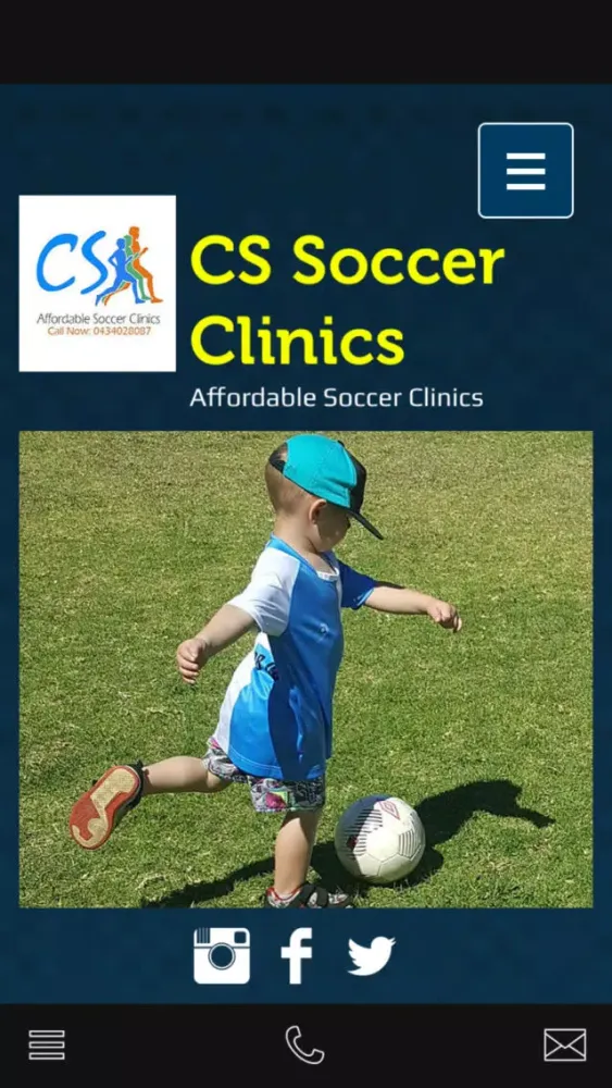 Ảnh chụp màn hình của CS Soccer Clinics