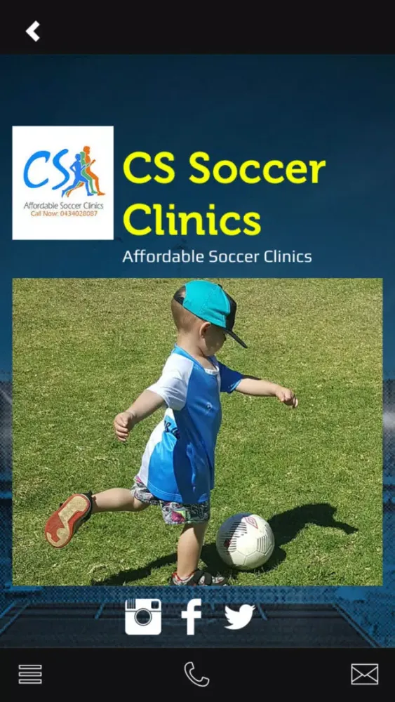 Ảnh chụp màn hình của CS Soccer Clinics