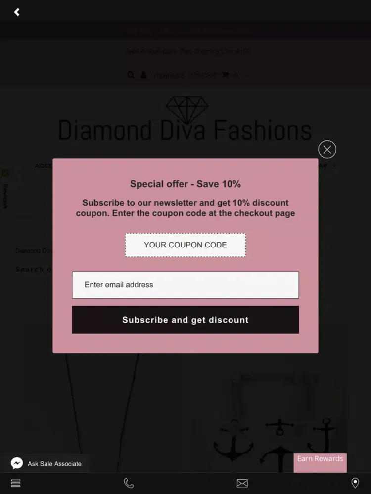 Diamond Diva Fashions iPad  스크린샷