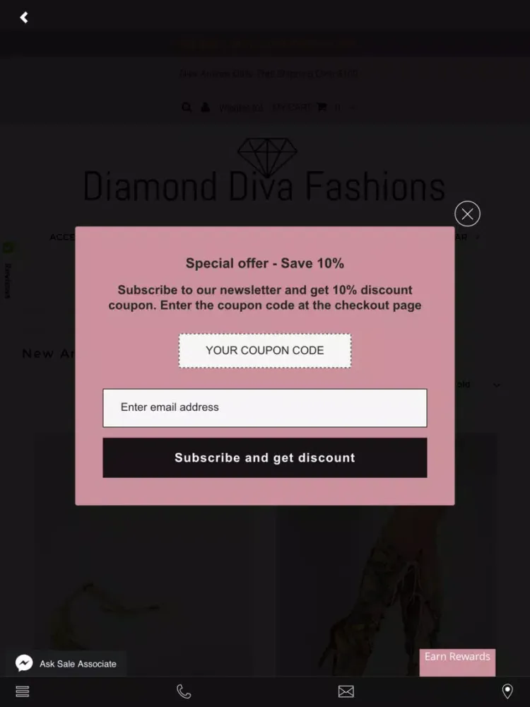 Diamond Diva Fashions iPad  스크린샷