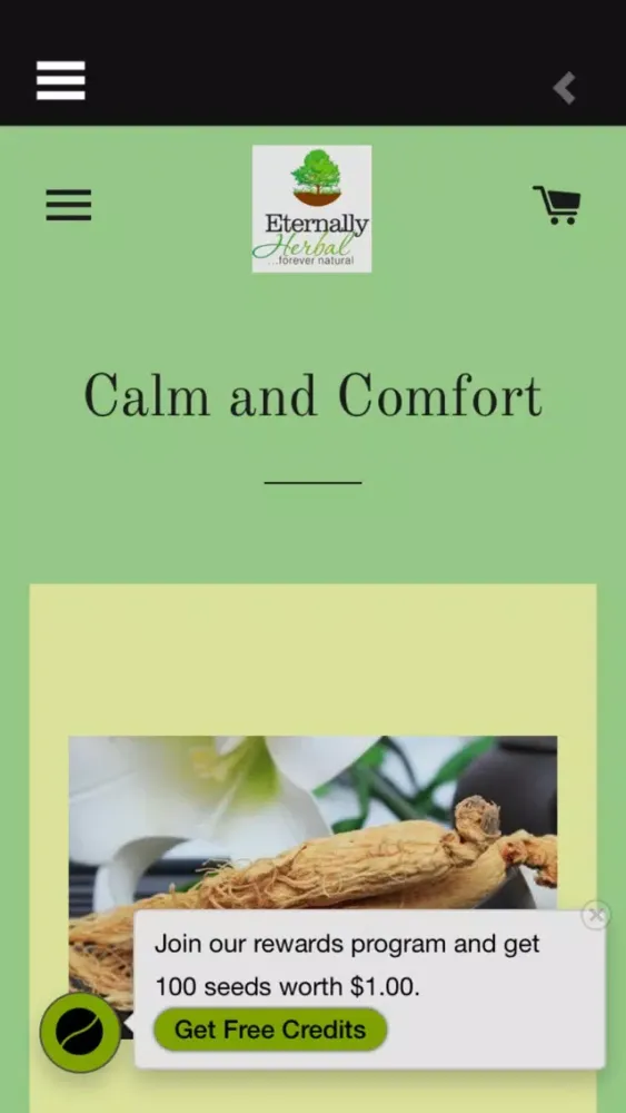 Ảnh chụp màn hình của Eternally Herbal