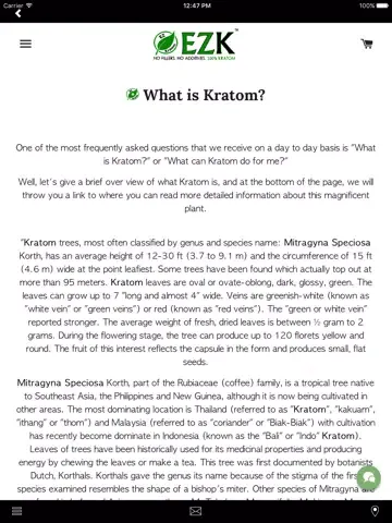 Скриншоты EZ Kratom iPad 