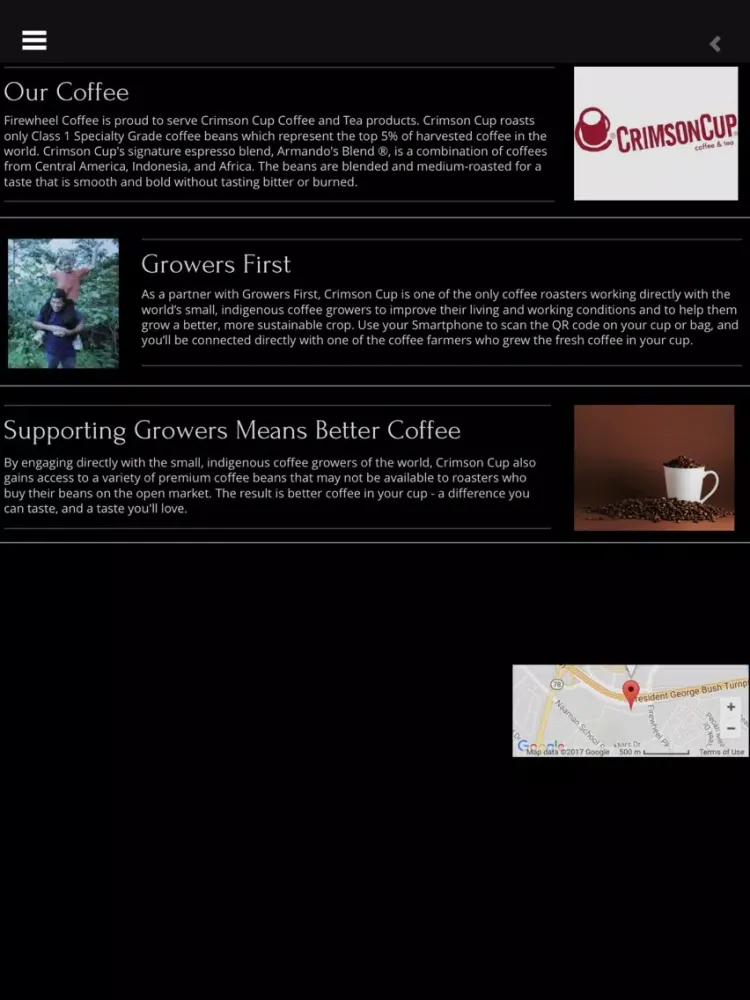 Firewheel Coffee iPad 应用截图