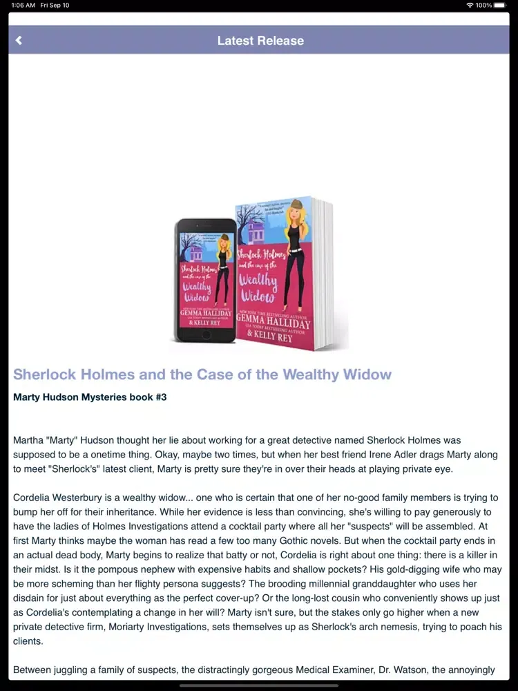 Gemma Halliday iPad  Screenshots