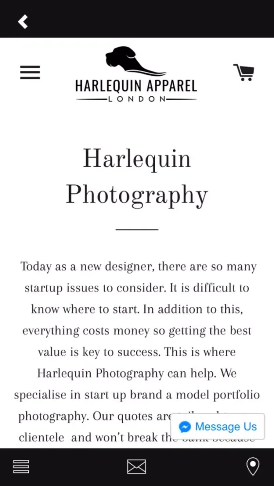 Harlequin Apparel Screenshots