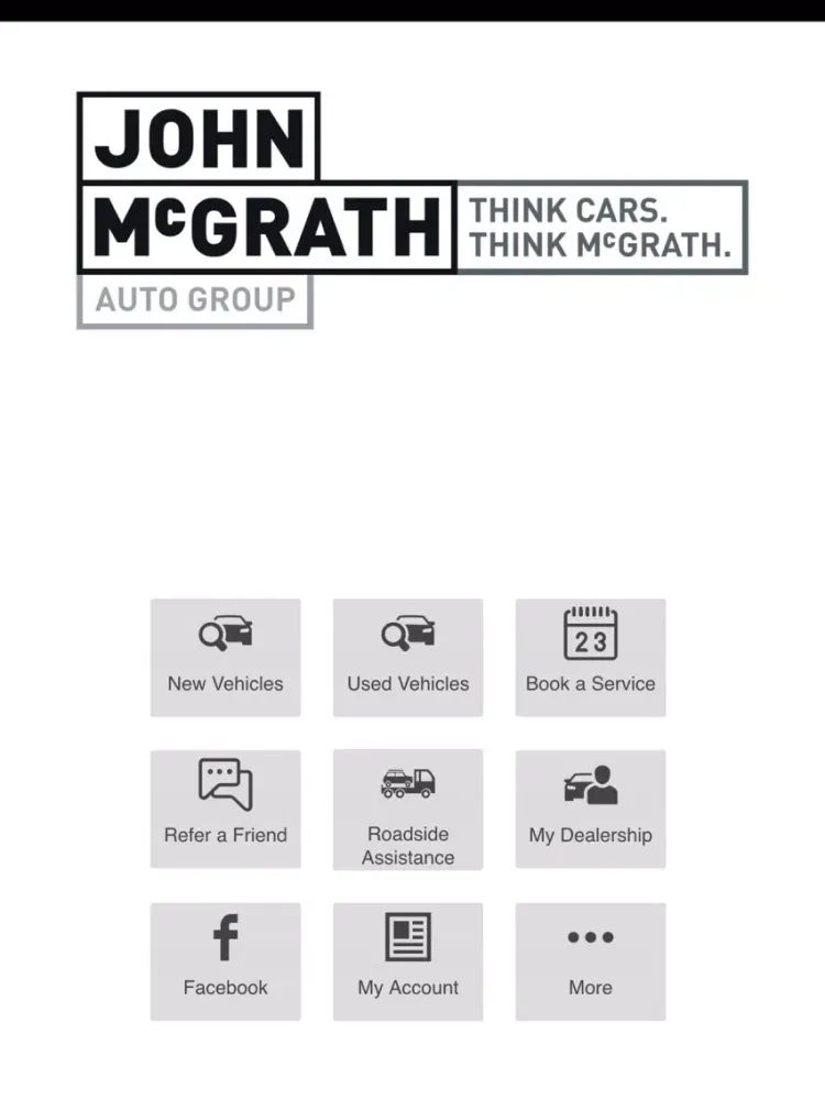 Captures d'écran de John McGrath Auto Group iPad 