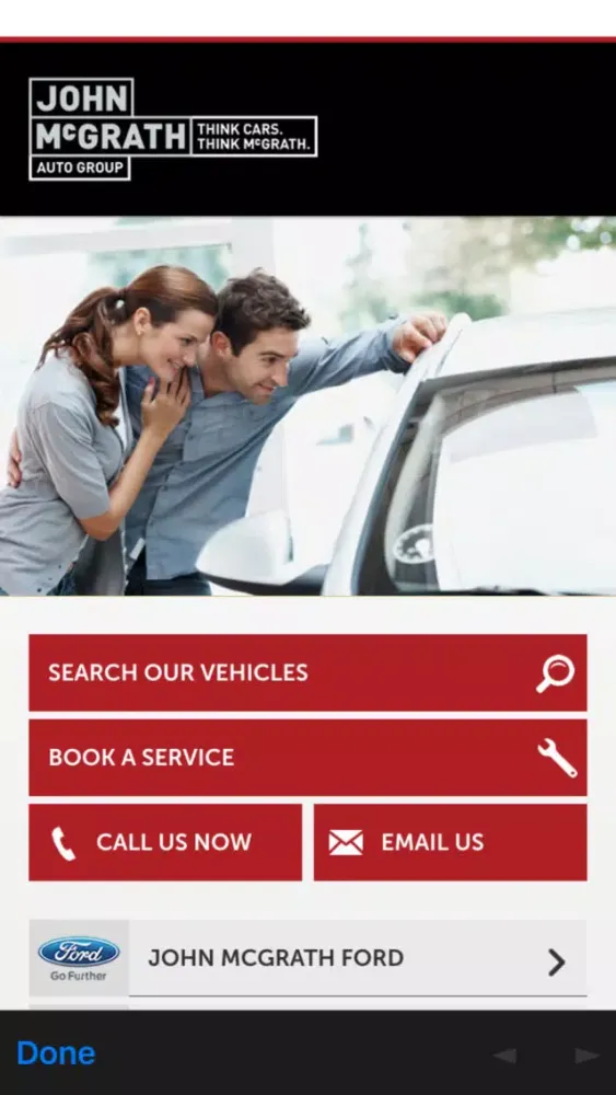 Captures d'écran de John McGrath Auto Group