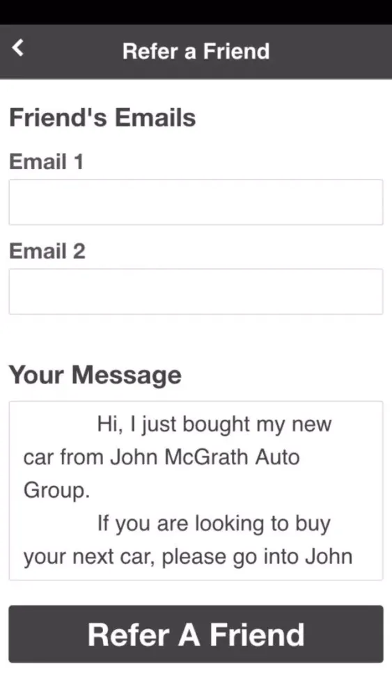 Captures d'écran de John McGrath Auto Group