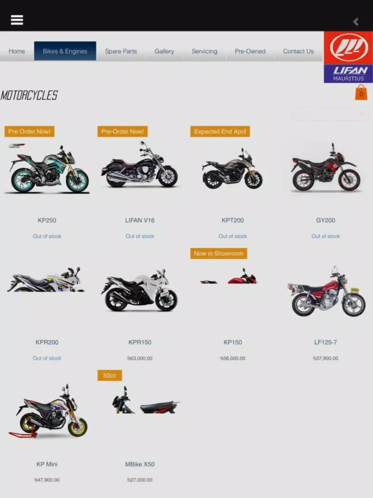 LIFAN Mauritius iPad  Ekran Görüntüleri