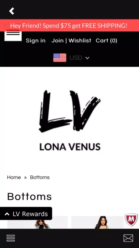 Capturas de tela do Lona Venus