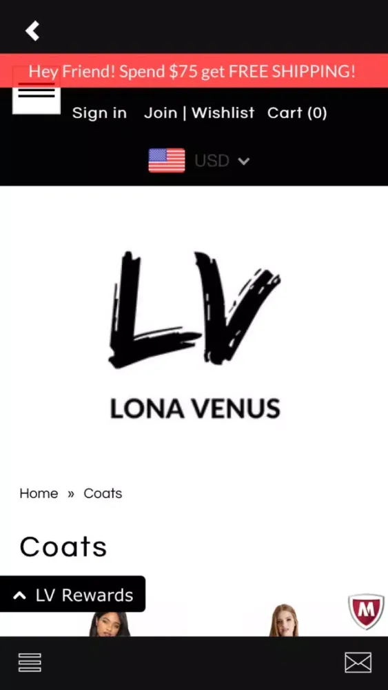 Capturas de tela do Lona Venus