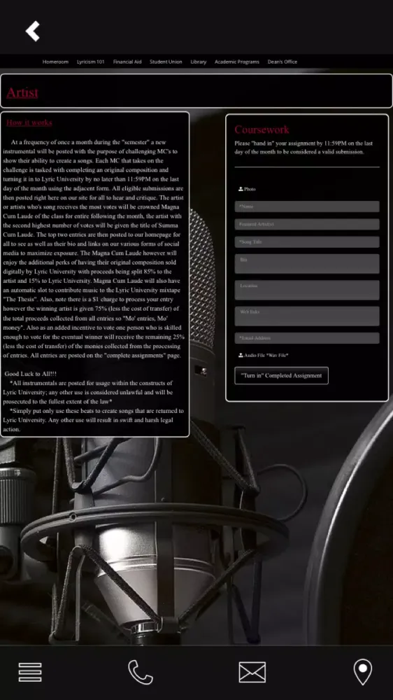 Lyric University Screenshots