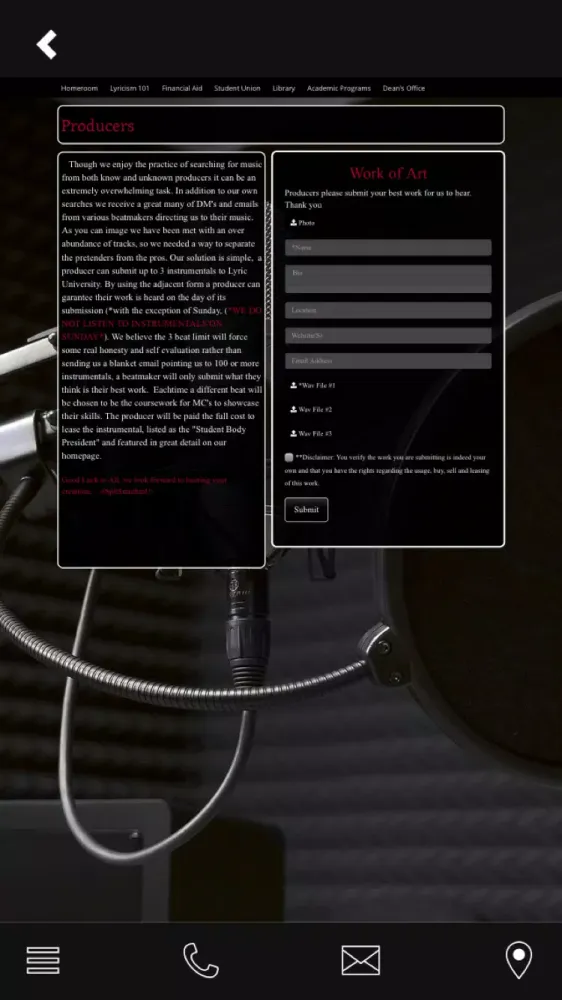 Lyric University Screenshots