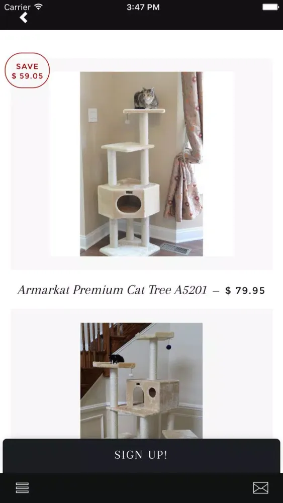 Tangkapan layar Meow Outlet