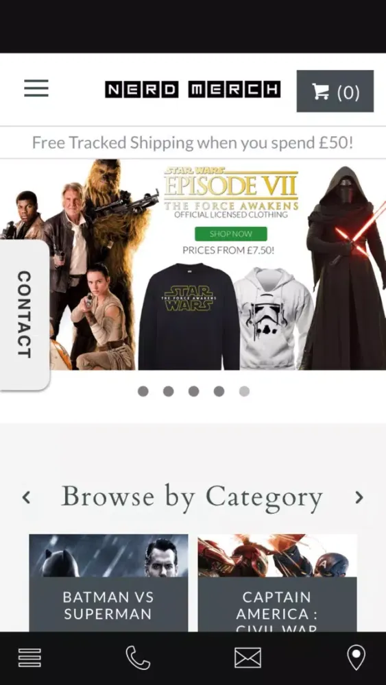 Tangkapan layar Nerd Merch