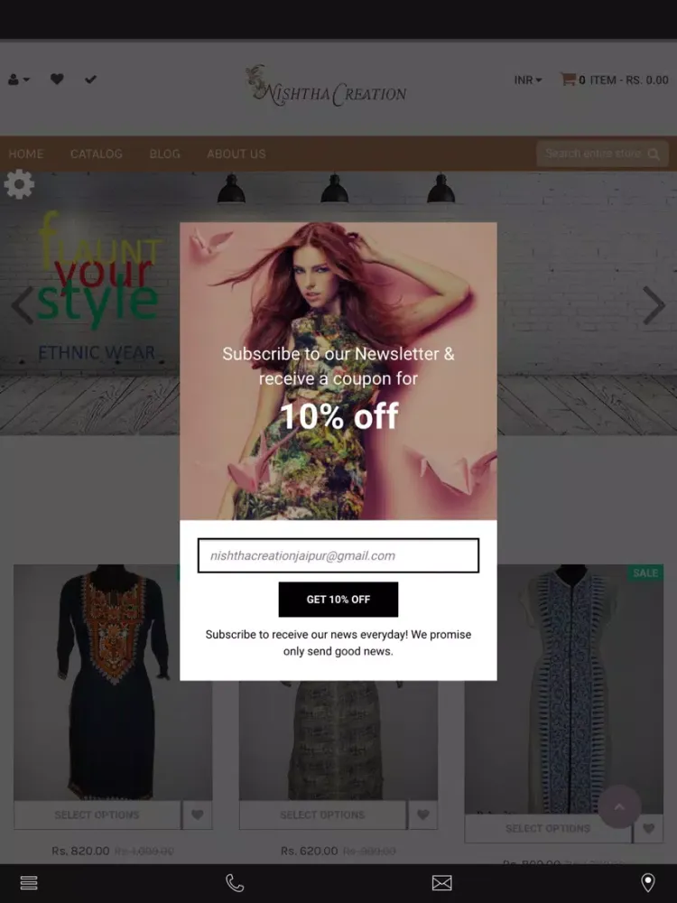 Nishtha Creation Kurti Store iPad 應用截圖