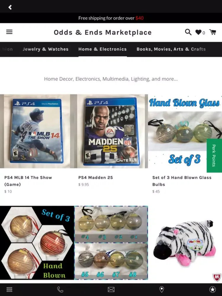 Odds And Ends Marketplace iPad  Ekran Görüntüleri