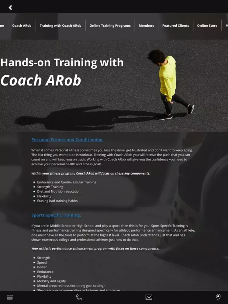 Capturas de pantalla de Coach ARob Training iPad 