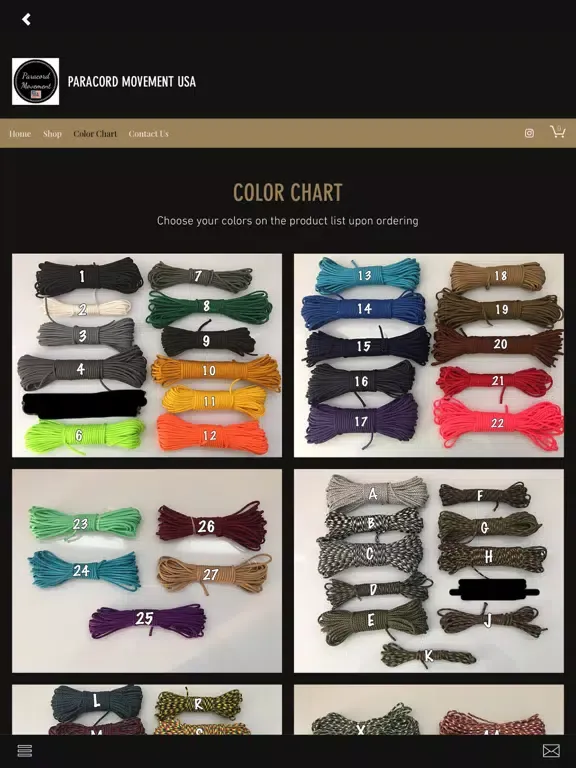 Paracord Movement USA iPad  스크린샷