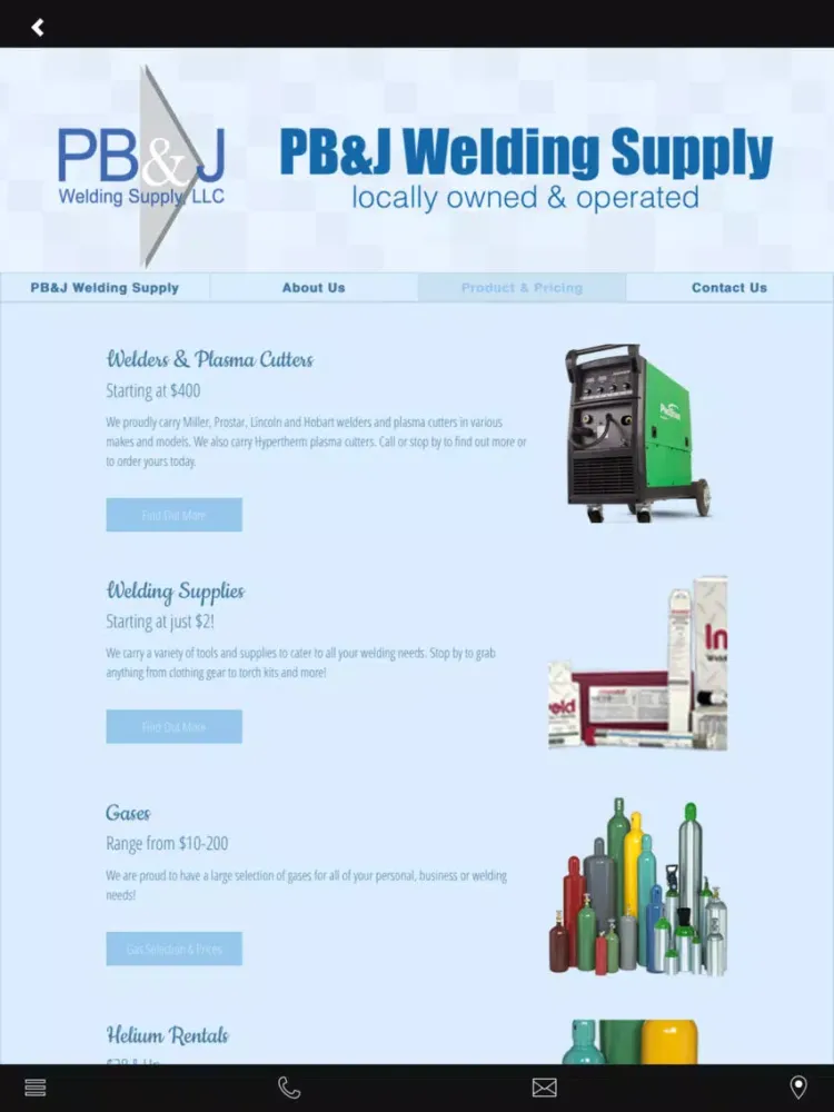تصاویر PBJ Welding Supply iPad 