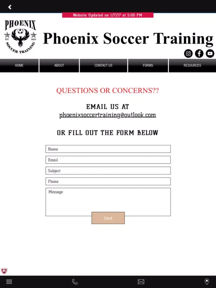 Phoenix Soccer Training iPad  Screenshots