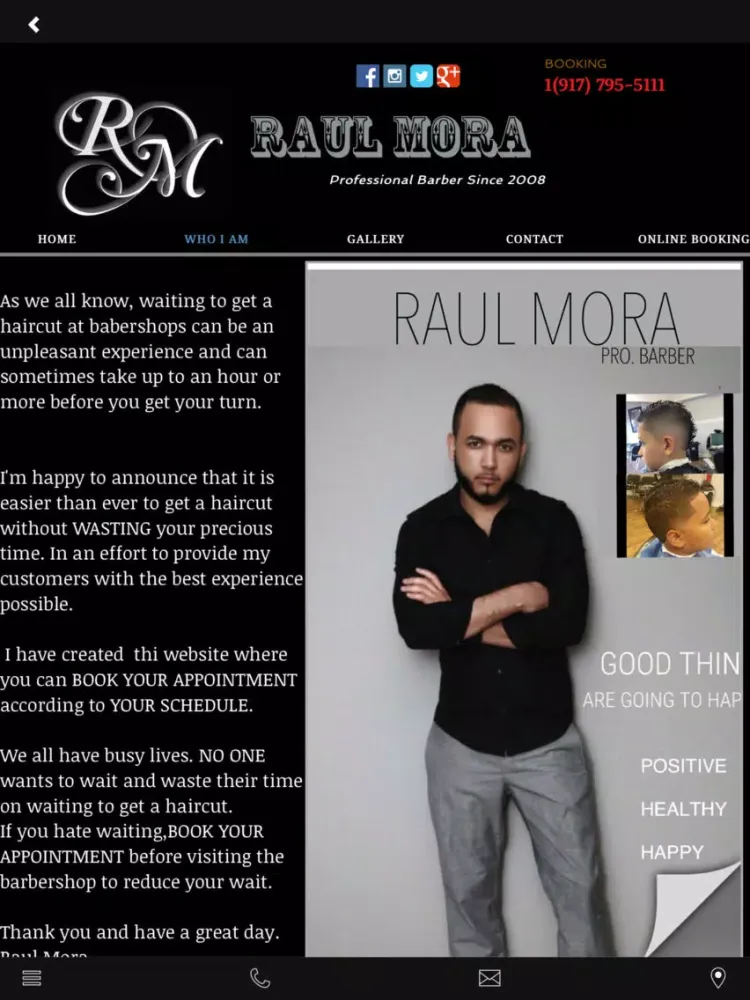 RAUL THE BARBER iPad  스크린샷