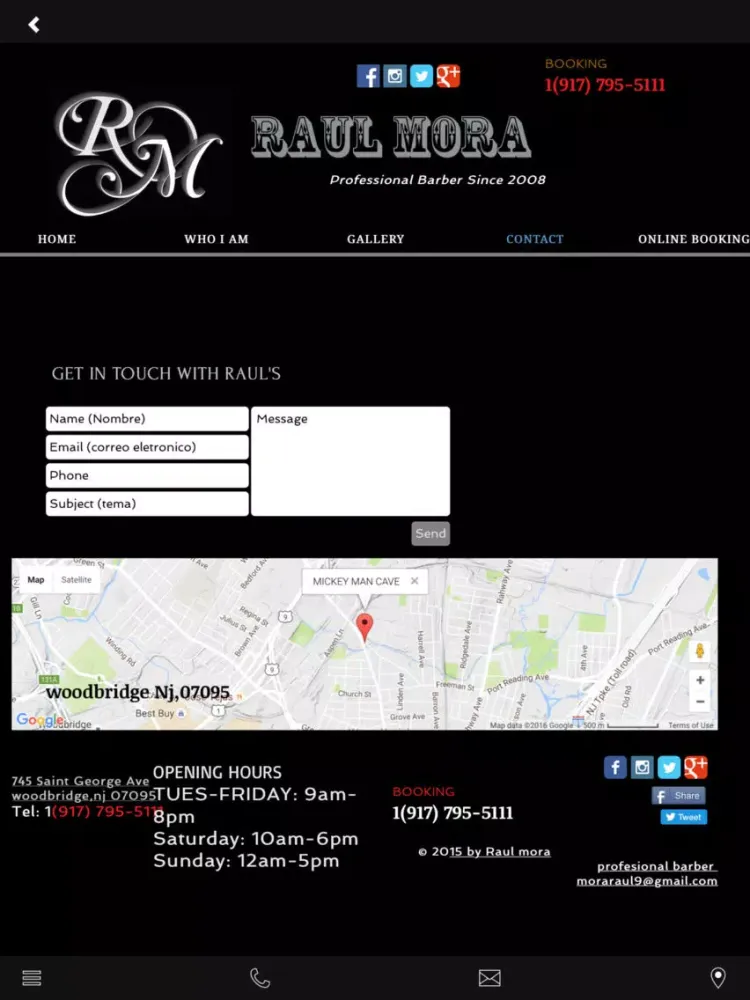 RAUL THE BARBER iPad  스크린샷
