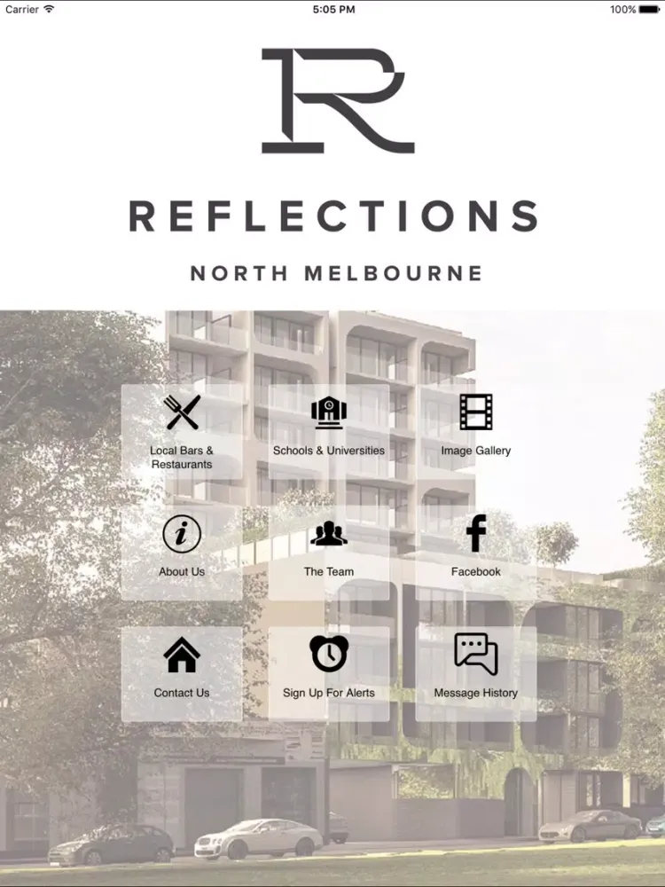 Capturas de tela do Reflections North Melbourne iPad 
