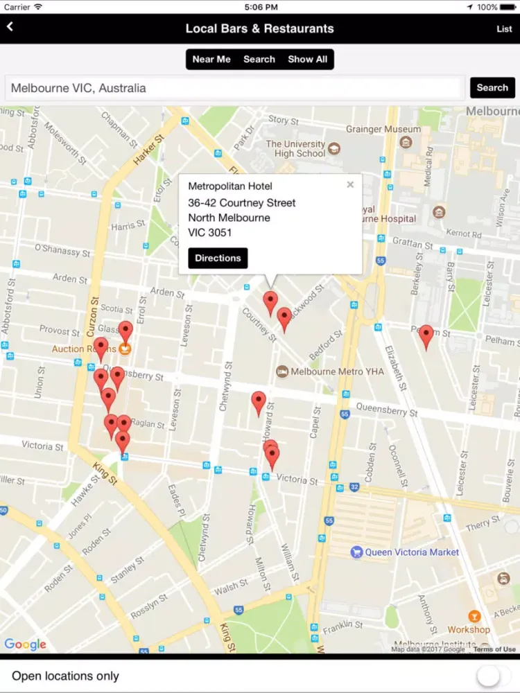 Capturas de tela do Reflections North Melbourne iPad 