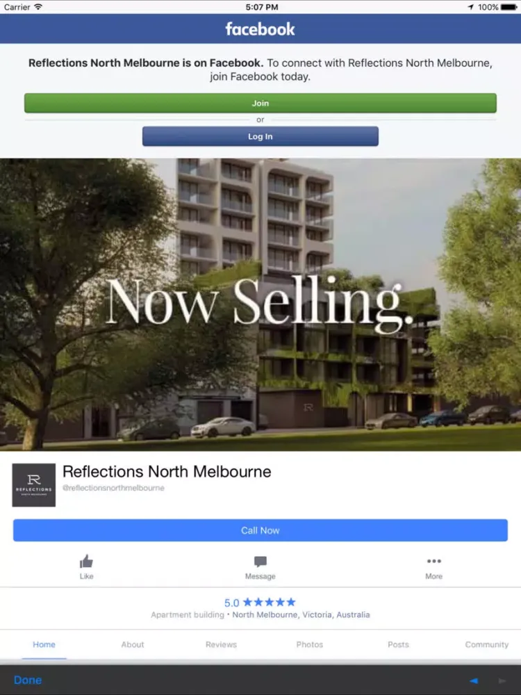 Capturas de tela do Reflections North Melbourne iPad 