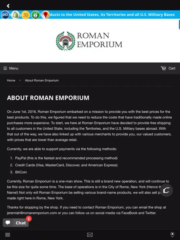 Screenshot di Roman Emporium iPad 