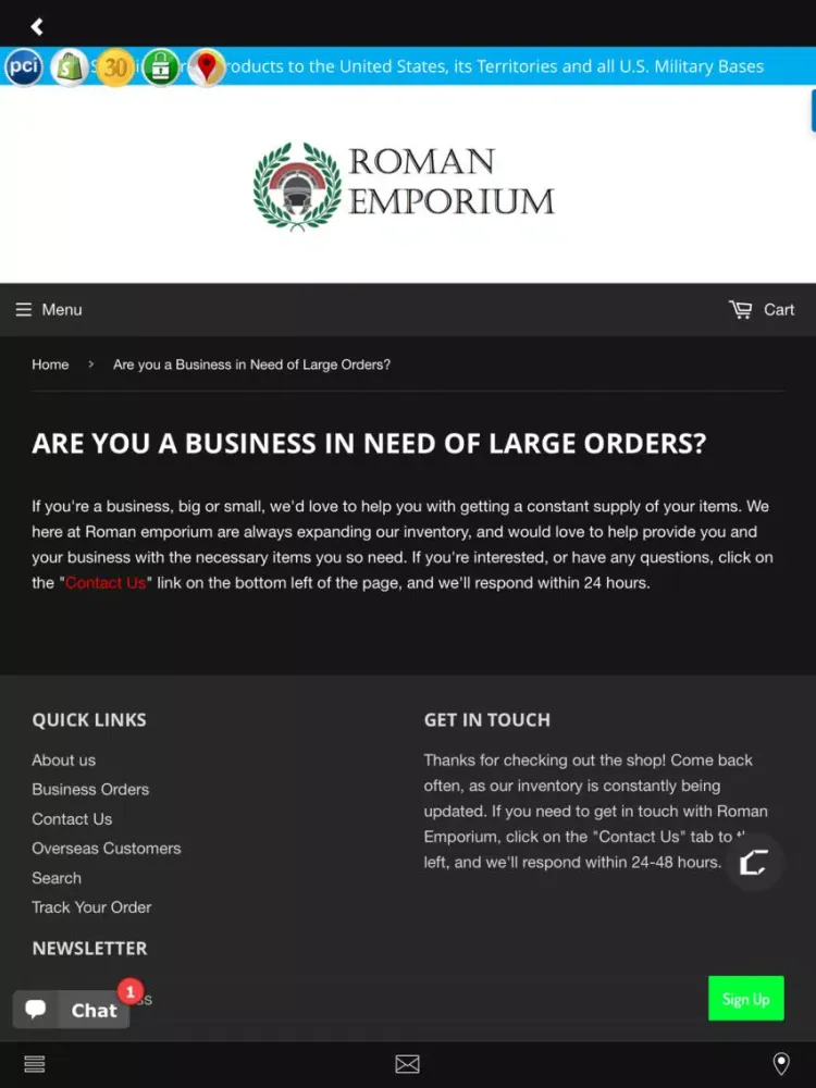 Screenshot di Roman Emporium iPad 