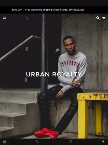 Zrzuty ekranu Urban Royalty Clothing iPad 