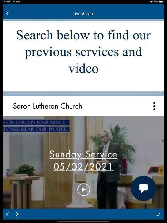 Saron Lutheran Church iPad 应用截图
