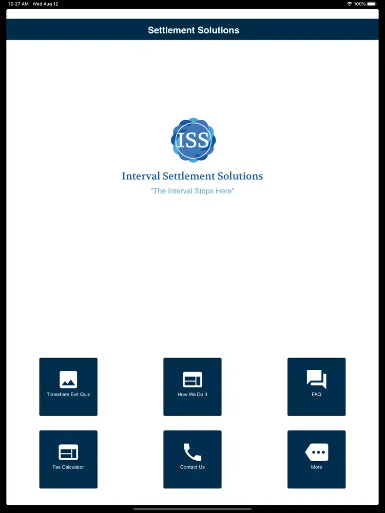 Ảnh chụp màn hình của Interval Settlement Solutions iPad 