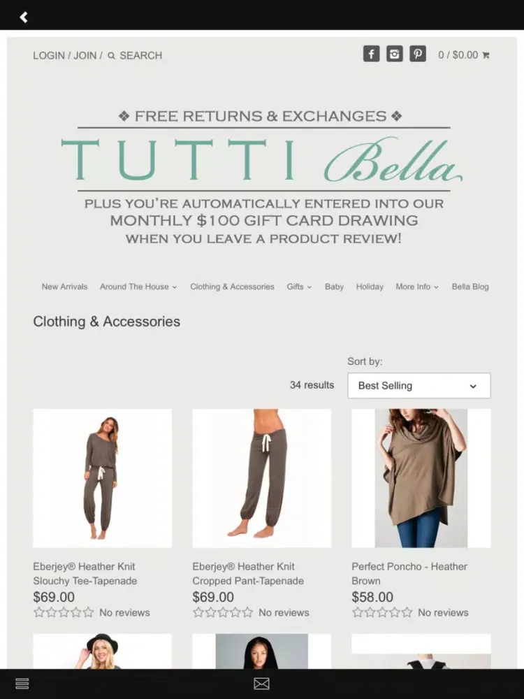 Shop Tutti Bella iPad  Screenshots