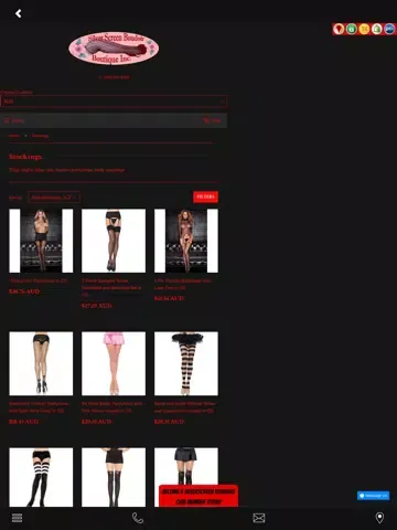 Tangkapan layar Silver Screen Boudoir Lingerie iPad 