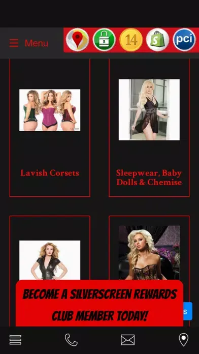 Tangkapan layar Silver Screen Boudoir Lingerie