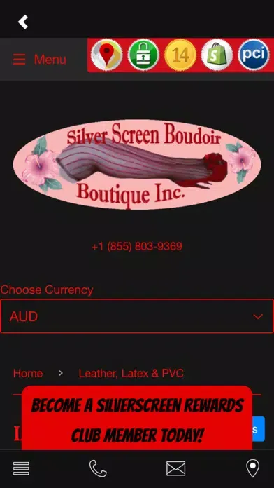 Tangkapan layar Silver Screen Boudoir Lingerie