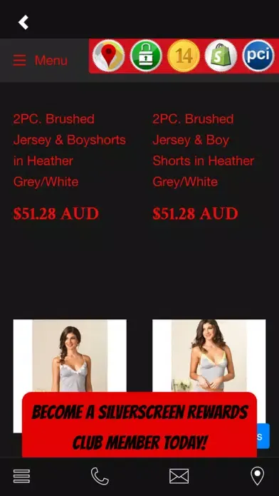Tangkapan layar Silver Screen Boudoir Lingerie