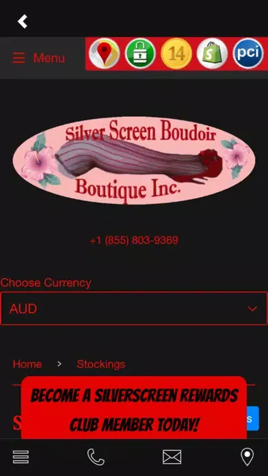 Tangkapan layar Silver Screen Boudoir Lingerie