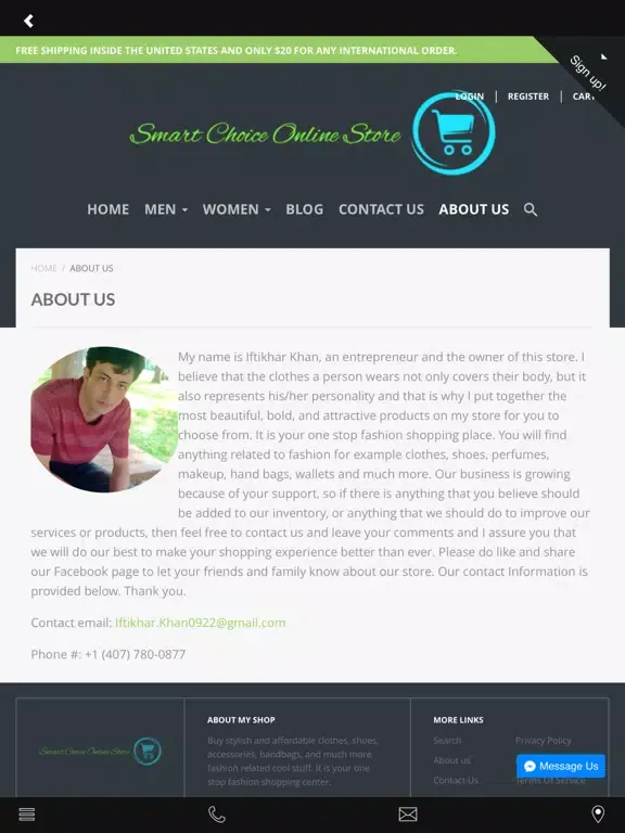 Screenshot di Smart Choice Online Store iPad 