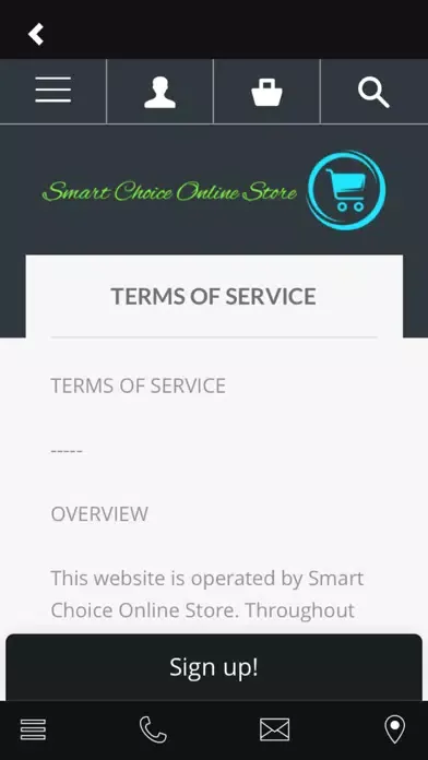 Screenshot di Smart Choice Online Store