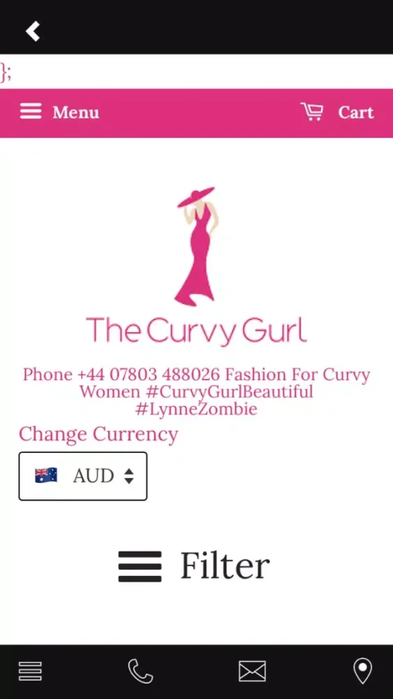 Ảnh chụp màn hình của The Curvy Gurl App