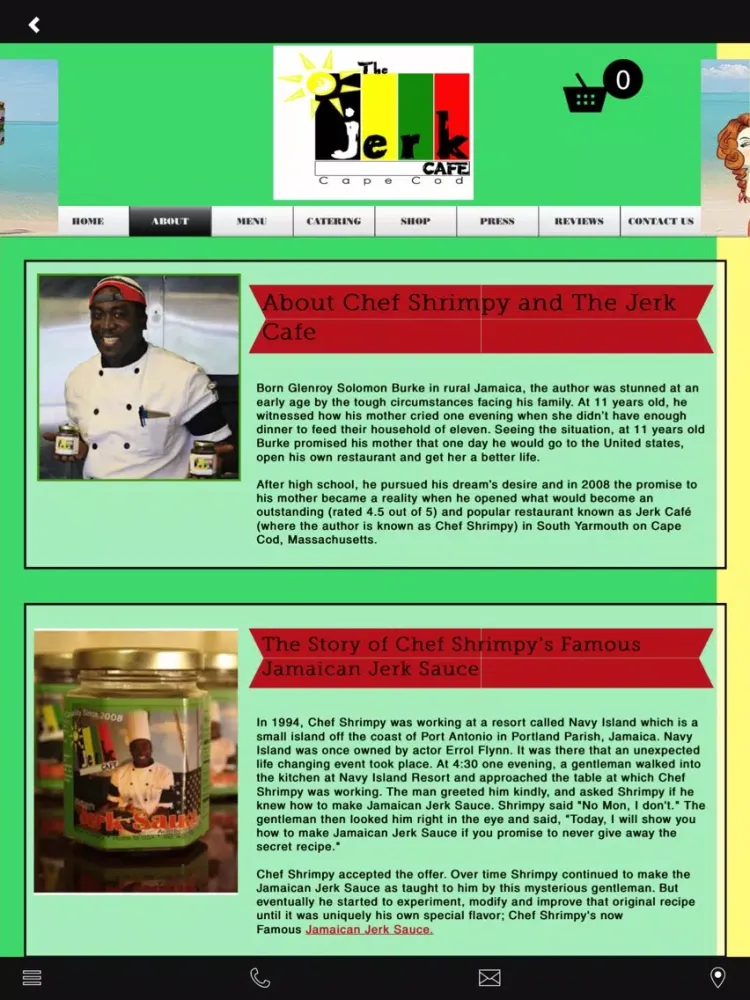 The Jerk Cafe iPad 應用截圖