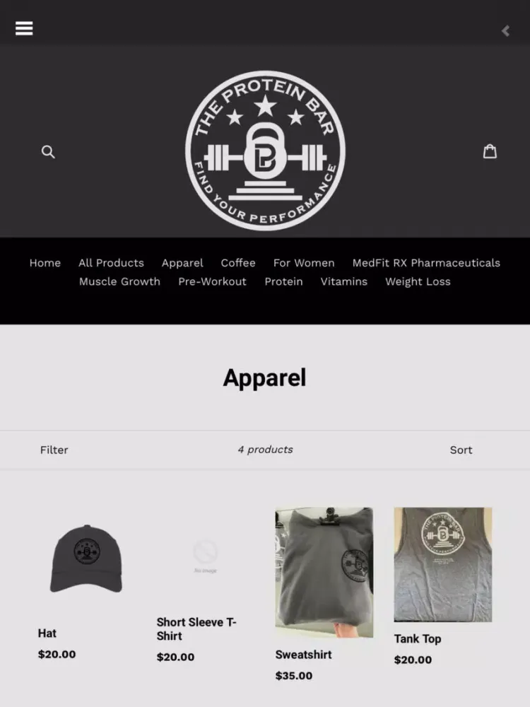 Скриншоты The Protein Bar Shop iPad 