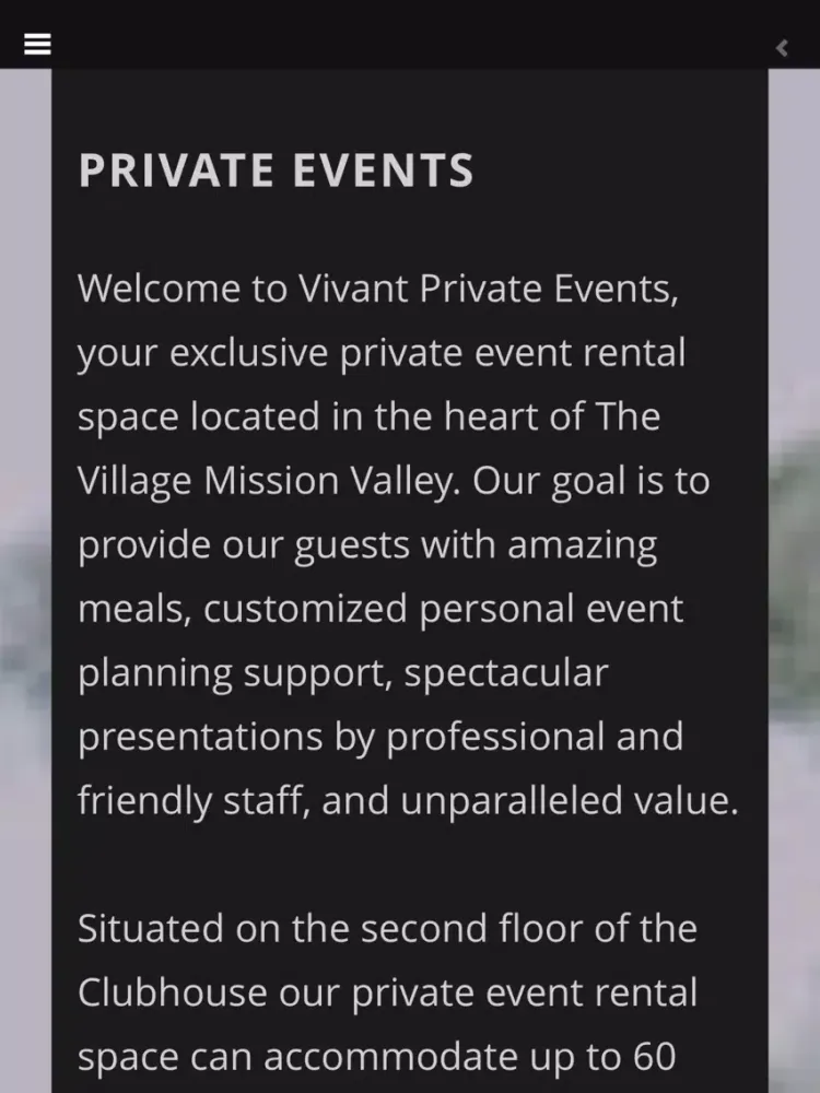 VIVANT at Mission Valley iPad  스크린샷