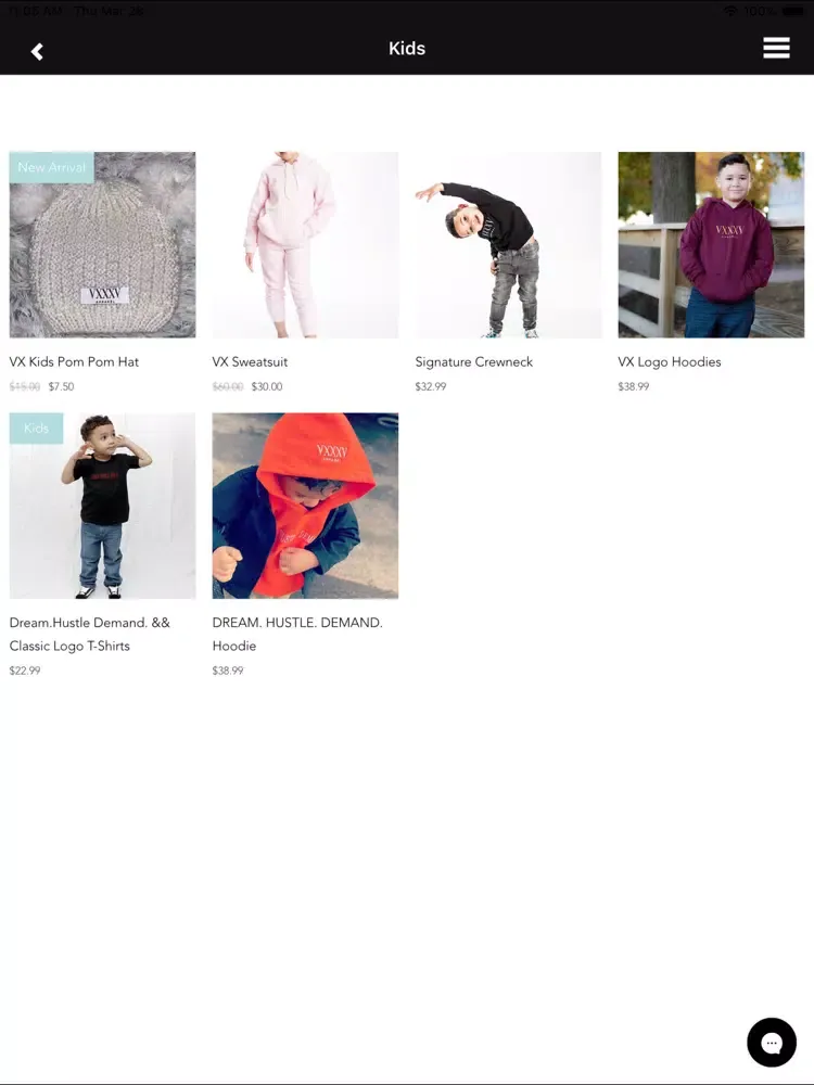 VXXXV Apparel iPad  سکرین شاٹس