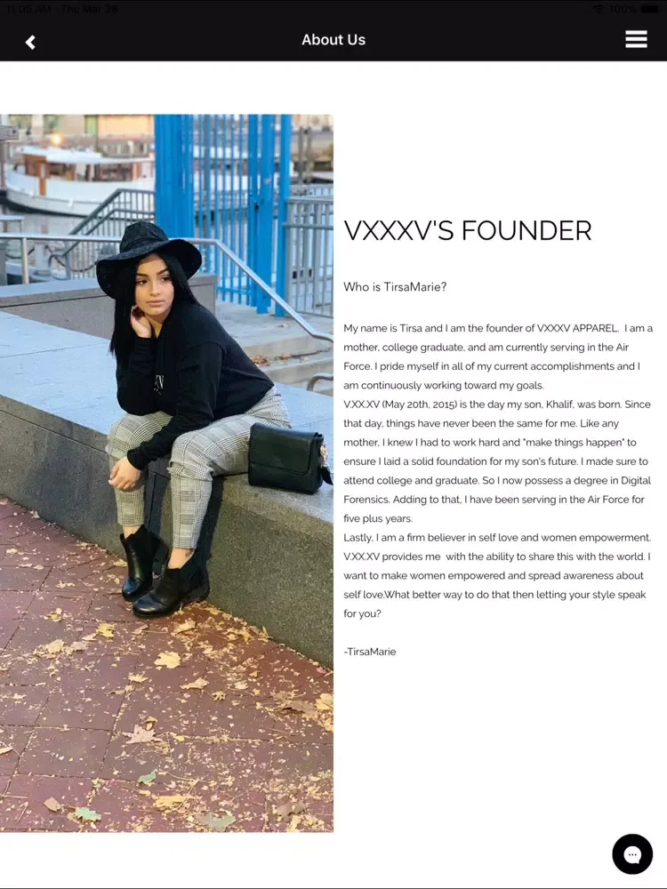 VXXXV Apparel iPad  سکرین شاٹس
