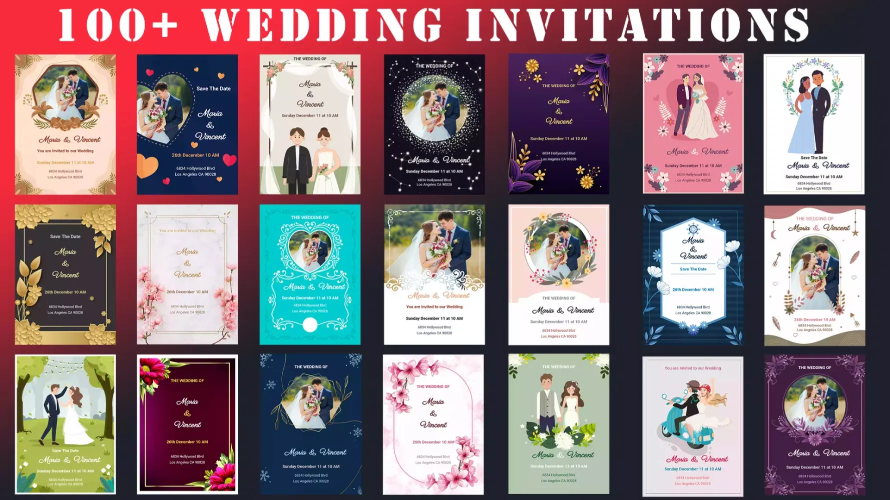 Tangkapan layar Wedding Invitation Card Maker